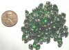 100 4mm Green Vitrail Drops